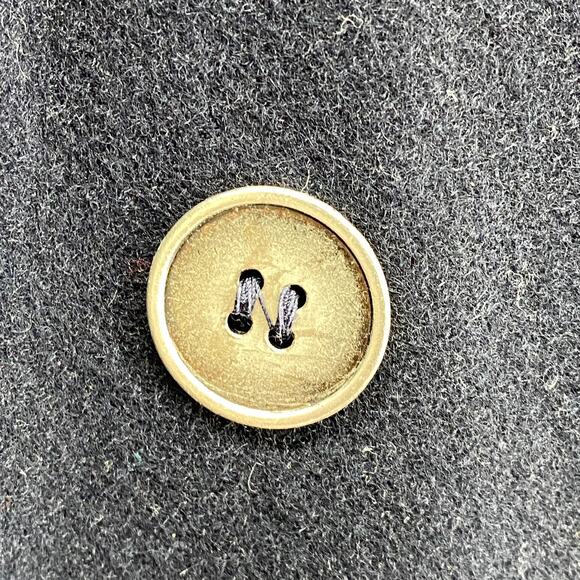 BYBLOS Blazer 6 Wool Double Breasted Pleated Back Jacket Blue Italy Vintage 80s - Picture 8 of 16